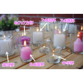 Haonai glass candle jar accept spray colored,glass candle jar with wax